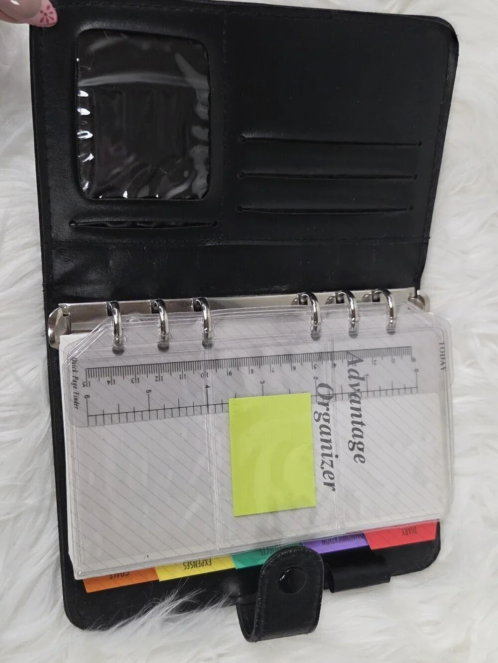 7x5 Faux Leather Binder Planner Book